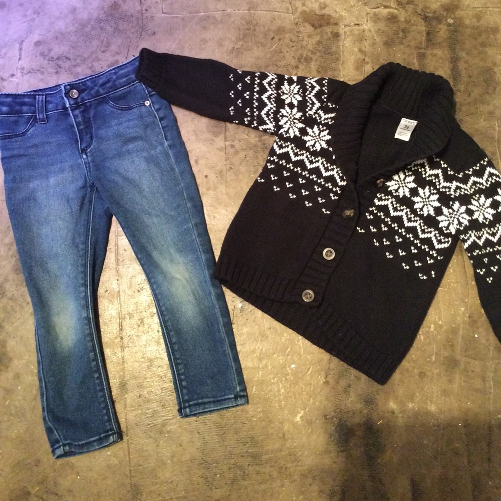 Kids Winter Sweater Cardigan Size 3T
